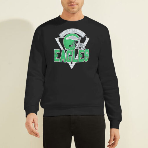 Philadelphia Eagles Helmet Retro Vintage Eagles Sweatshirt