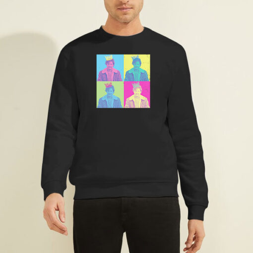 Sweatshirt Black Pop Art Color Pedro Pascal