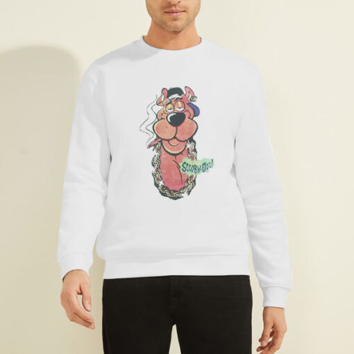 Sweatshirt White Scooby Doo Goosebumps Vintage
