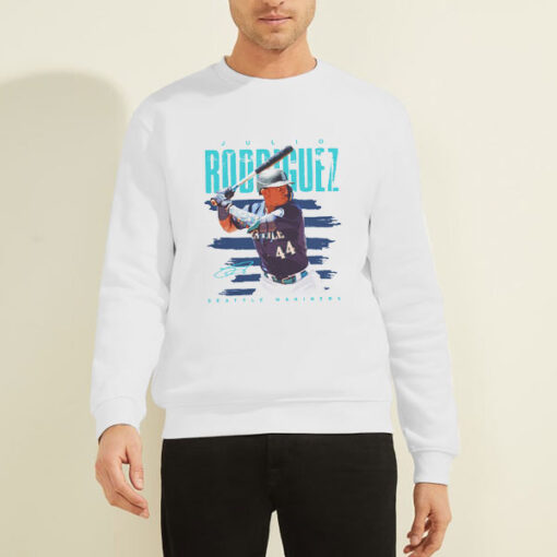 Sweatshirt White Seattle Mariners Julio Rodriguez