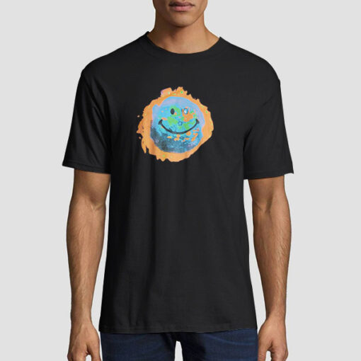 T shirt Black Funny Flame Fire Cactus Jack