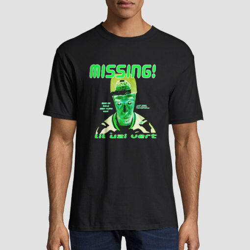 T shirt Black Missing Vert Eternal Atake Glow in the Dark Lil Uzi