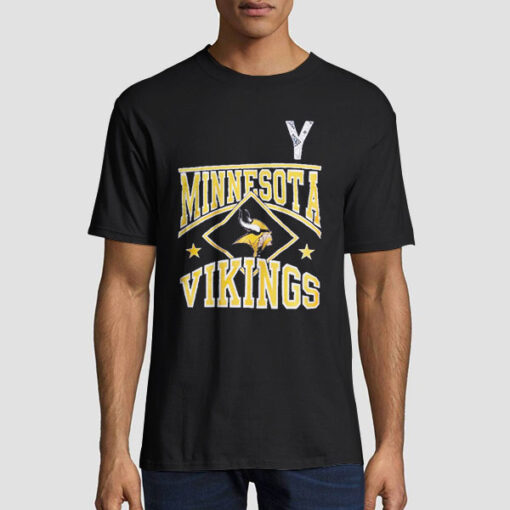 T shirt Black Yokohama Vintage Vikings