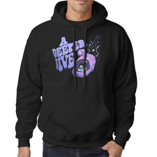 Hoodie Black A Deeper Dive Wendigoon Merch