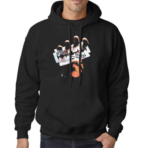 Hoodie Black British Steel Judas Priest