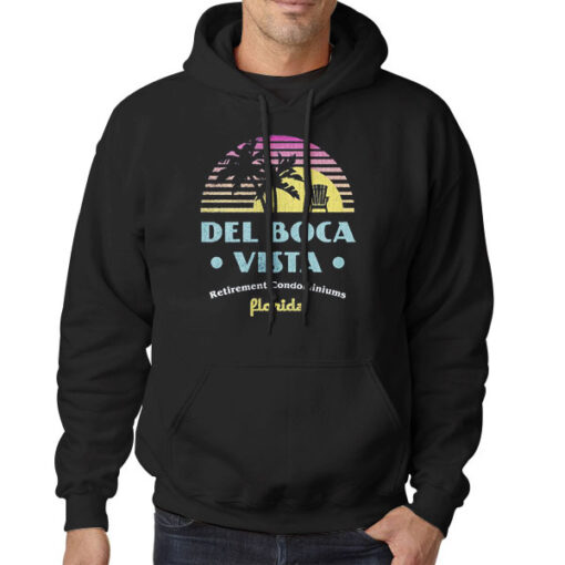 Hoodie Black Del Boca Vista Retirement Condominiums