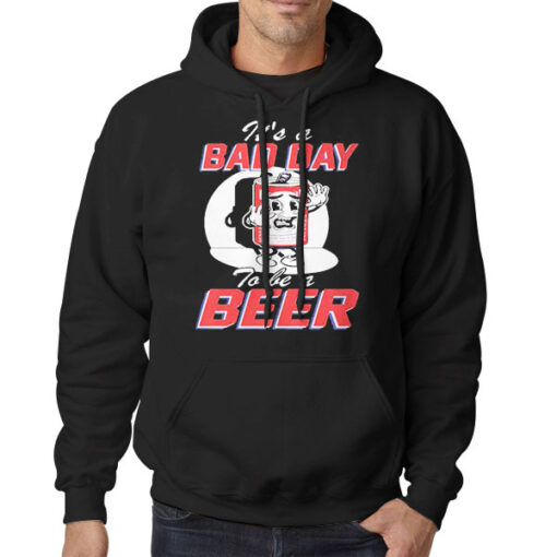 Hoodie Black Funny Bad Day to Be a Beer