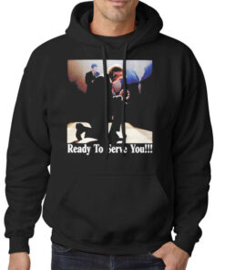Hoodie Black Gunther Eagleman Trump Ready to Serve You