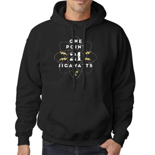 Hoodie Black One Point 1.21 Jigawatts