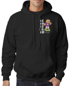 Hoodie Black Streetwear Inspired Merch Acookiegod Two Side Print