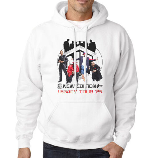 Hoodie White Concert Tour 2023 New Edition Legacy Tour