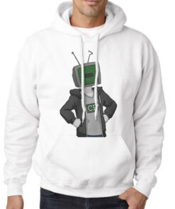 Hoodie White Funny Code Bullet