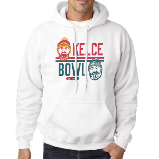 Hoodie White Funny Travis Jason Kelce Bowl