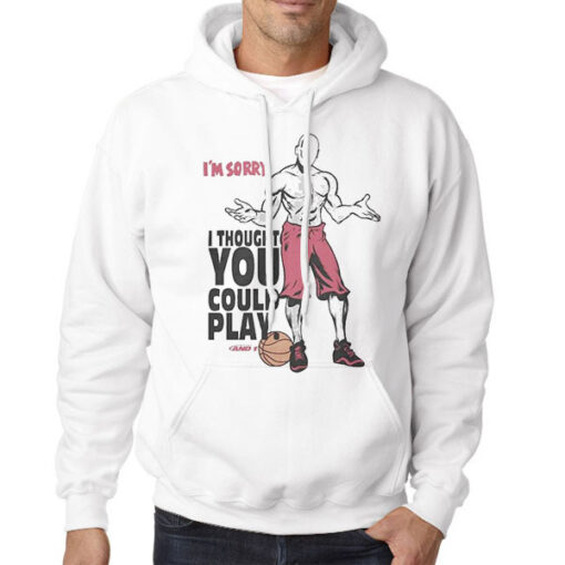 Hoodie White Play and1 Trash Talk