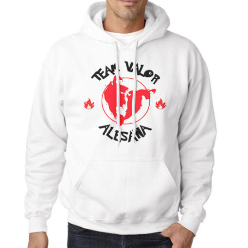 Hoodie White Team Valor Alesana