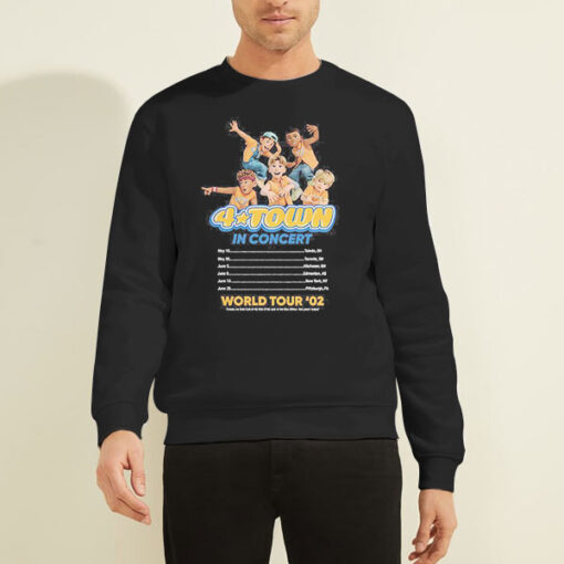 Sweatshirt Black Concert World Tour 4town