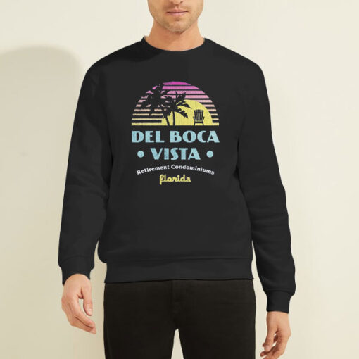 Sweatshirt Black Del Boca Vista Retirement Condominiums