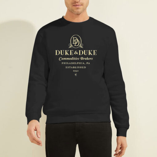 Sweatshirt Black Duke and Duke Commodities Brokers Philadelphia
