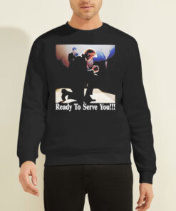 Sweatshirt Black Gunther Eagleman Trump Ready to Serve You