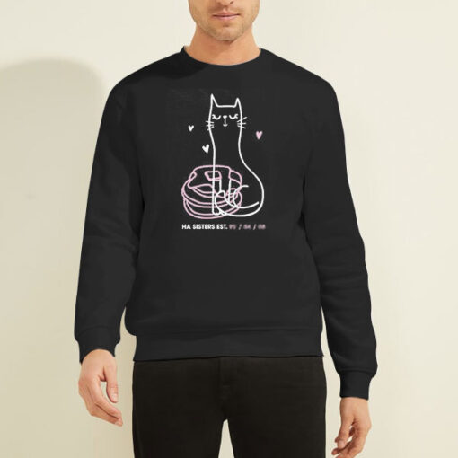 Sweatshirt Black Ha Sisters Merch Cats
