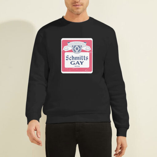 Sweatshirt Black Rare Vintage Schmitts Gay