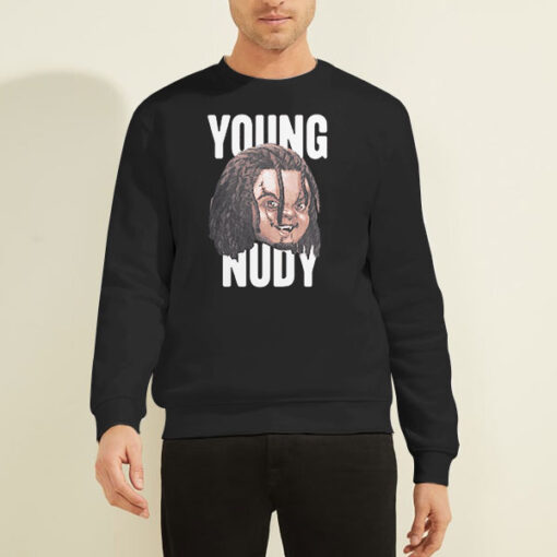 Sweatshirt Black Young Nudy Merch