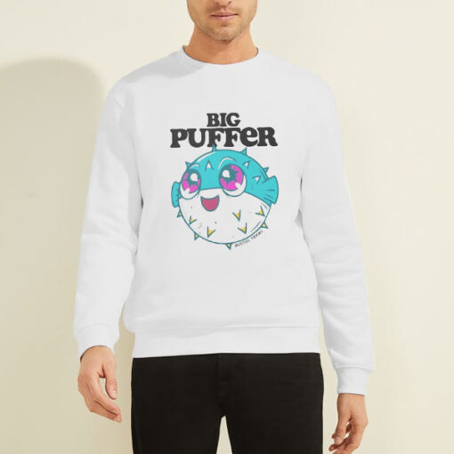 Sweatshirt White Bigpuffer Merch Big Puffer Big Fish
