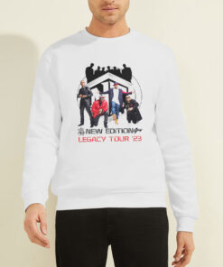Sweatshirt White Concert Tour 2023 New Edition Legacy Tour