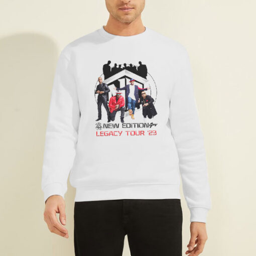 Sweatshirt White Concert Tour 2023 New Edition Legacy Tour
