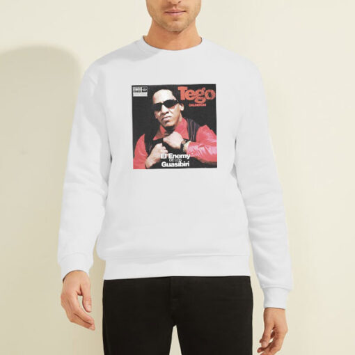 Sweatshirt White El Enemy De Los Guasibiri Tego Calderon