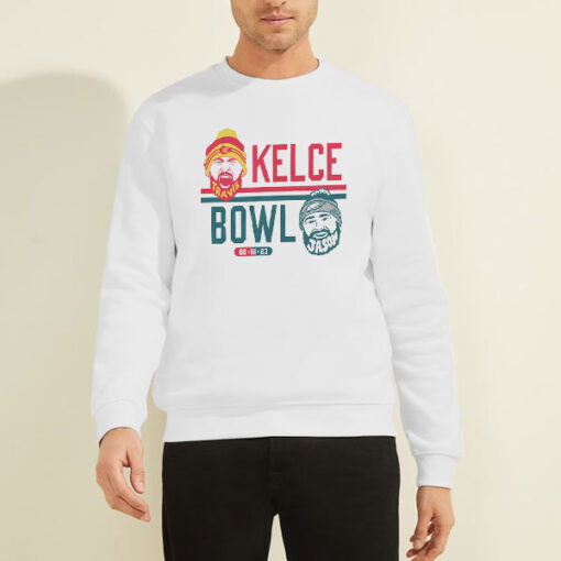 Sweatshirt White Funny Travis Jason Kelce Bowl