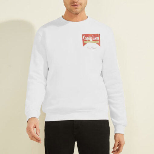 Sweatshirt White John Brown Hunting Club Capitalism Is Voluntary