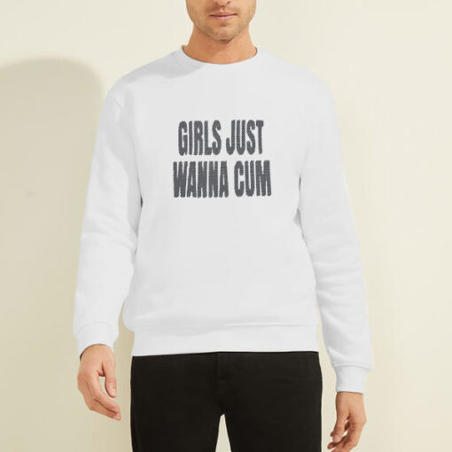 Sweatshirt White Ken Carson Girls Just Wanna Cum