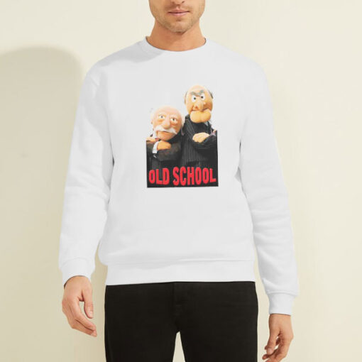 Sweatshirt White Muppet Show Waldorf Statler Old School