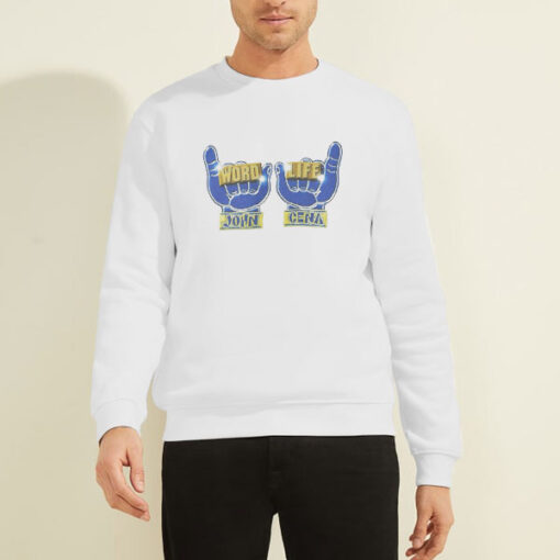 Sweatshirt White World Life Vintage John Cena