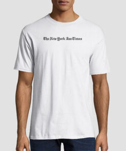 Model wearing Nick Mullen parody meme streetwear t-shirt fit