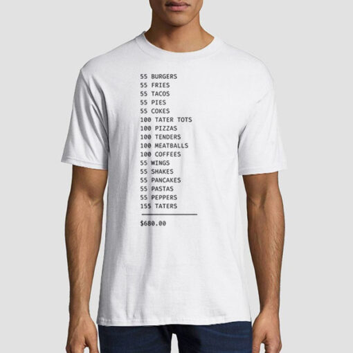 Tim Robinson 55 BURGERS 55 Fries T Shirt