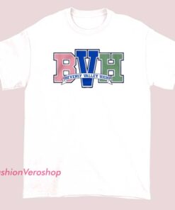 A high school-themed T-shirt featuring Beverly Valley High School's name and logo, ideal for students, alumni, or supporters. The shirt displays a classic and proud design representing the school spirit.
