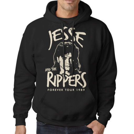 Hoodie Black Forever Tour 1989 Jesse and the Rippers