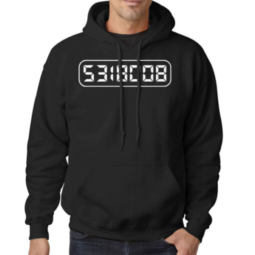 Hoodie Black Funny Logo Calculator Boobs