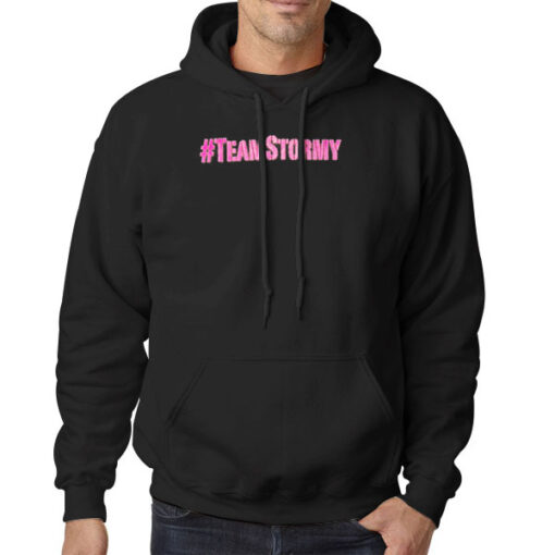 Hoodie Black Pink Logo Teamstormy