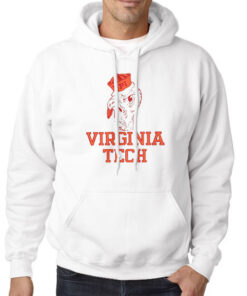 Hoodie White Club VPI Vintage Virginia Tech