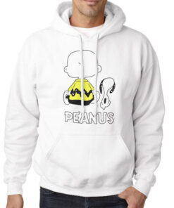 Hoodie White Funny Meme Peanus