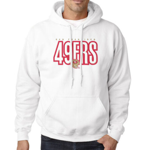 Hoodie White San Francisco Vintage 49ers