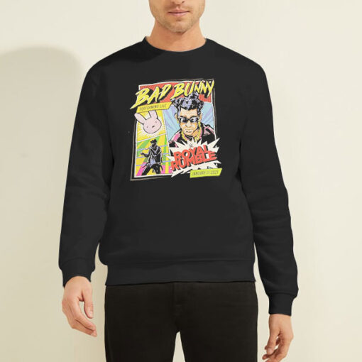 Sweatshirt Black Bad Bunny WWE Royal Rumble 2021