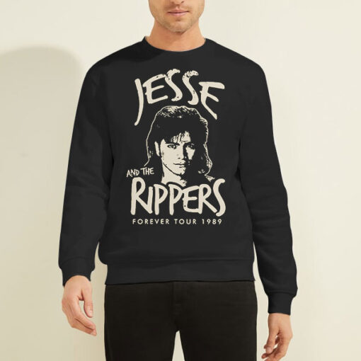 Sweatshirt Black Forever Tour 1989 Jesse and the Rippers