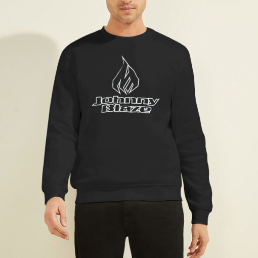 Sweatshirt Black Johnny Blaze Vintage Pullover