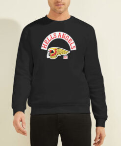 Sweatshirt Black Logo Hells Angels