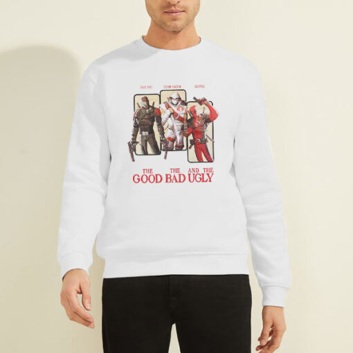 Sweatshirt White Deadpool the Good the Bad and the Ugly Snake Eyes Storm Shadow
