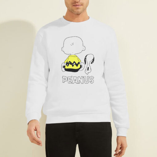 Sweatshirt White Funny Meme Peanus